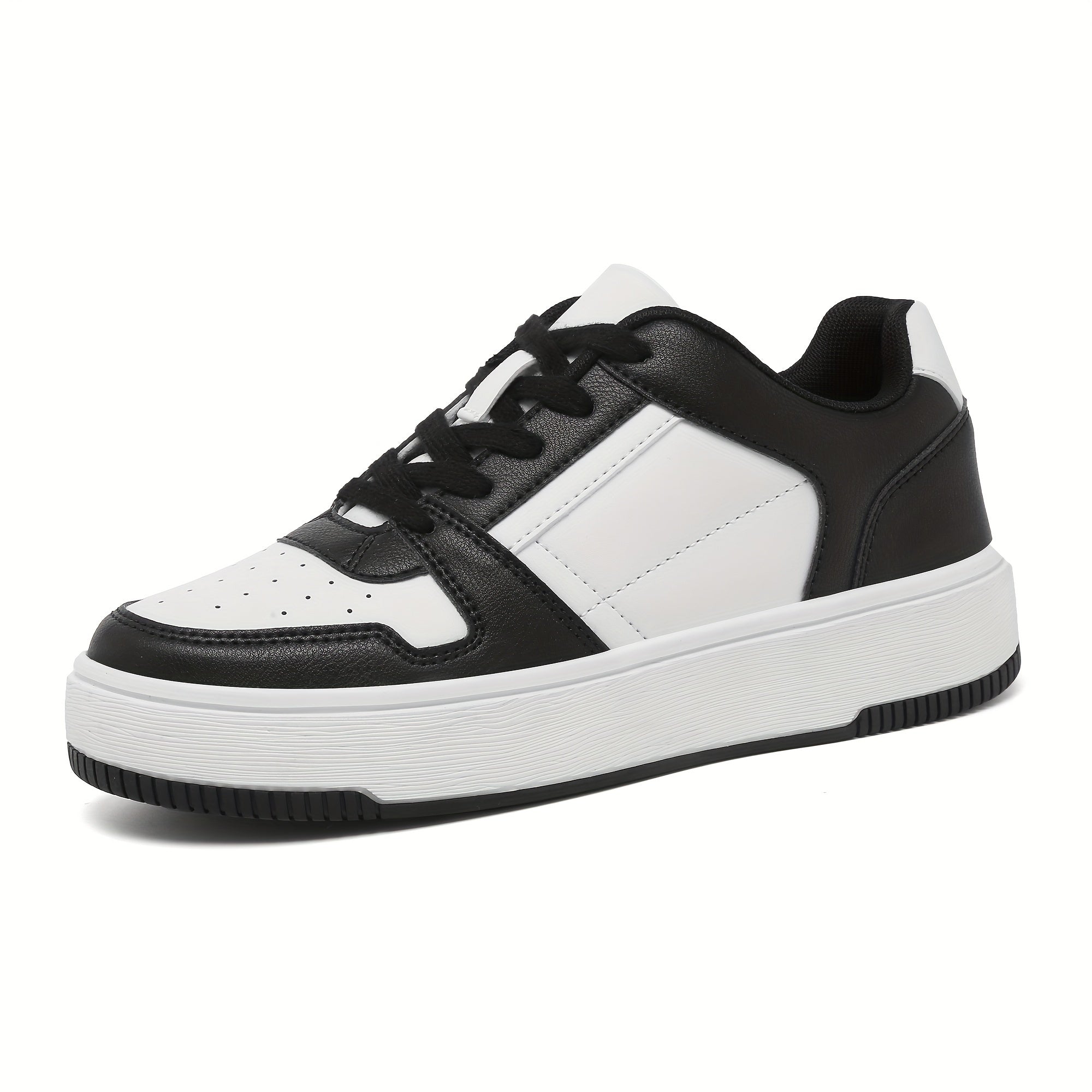 Women's Lace-up Athletic Skate Shoes Non-slip Platform Sneakers