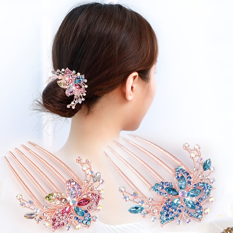 Rhinestone Hair Comb Barrette Hair Clip