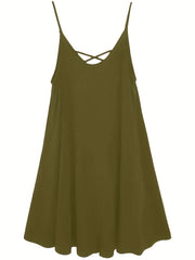  Criss Cross Layered Cami Dress