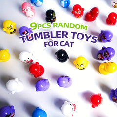 9pcs Tumbler Cat Toys Random Style Interactive Toy For Cats