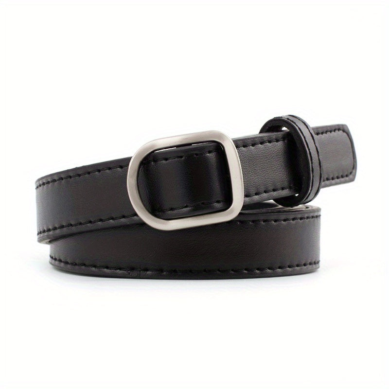 Women's Non-Porous Thin Belt for Jeans and Pants