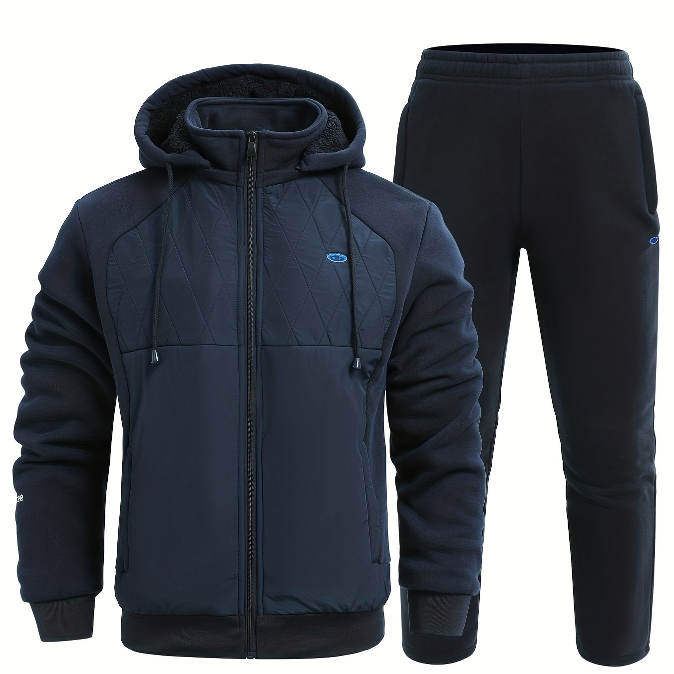 Men's Active Sports Suit Thermal Jacket & Pants for Winter