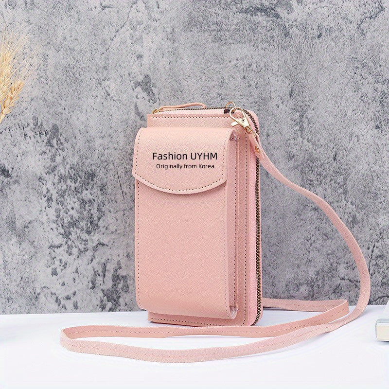 Women's Mini Crossbody Wallet Zip Clutch Purse