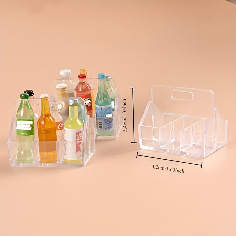 1:12 Scale Supermarket Playset with Beverage Bottles & Milk Carton Base