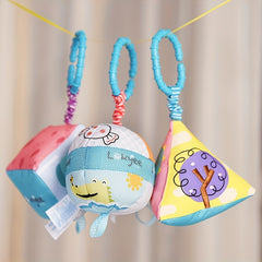 3pc Baby Rattle Plush Toys Set Sensory Cloth Ball