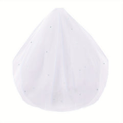 Bridal Veil with Rhinestone Embellishments Tulle Wedding Veil