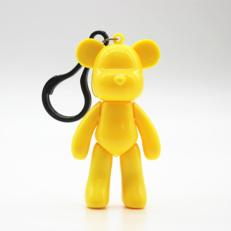 Bear Solid Keychain Cartoon Animal Bag Key Chain Keyring Ornament