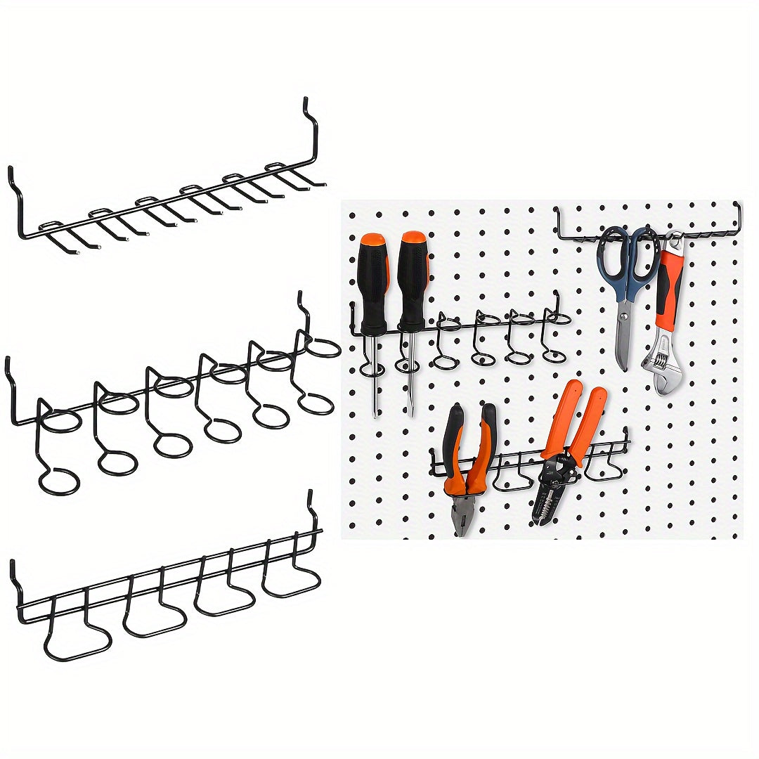 6pcs Screwdriver Storage Rack For Hole Plate, Small and Medium Tool Storage Ra