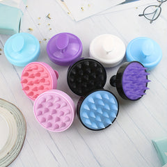 Silicone Shampoo Brush Hair Scalp Massager Brush Soft Tooth