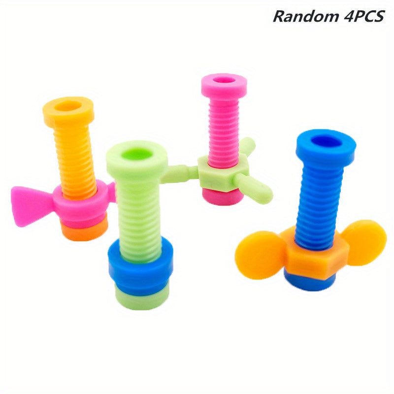Colorful Screwing Toy Rotating Screw Pencil Cases Fidget Toy For Kids