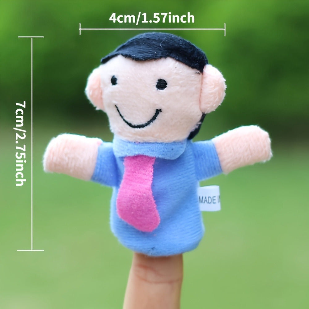 Family Finger Puppets Interactive Role Playing Toys