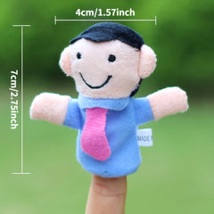 Family Finger Puppets Interactive Role Playing Toys