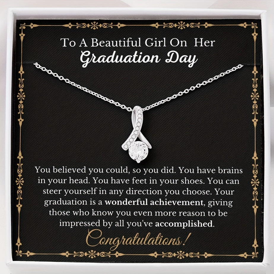 Class Of Graduation Necklace with Message Card