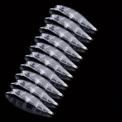 10pcs 12g Unpainted Minnow Lures DIY Fishing Tackle