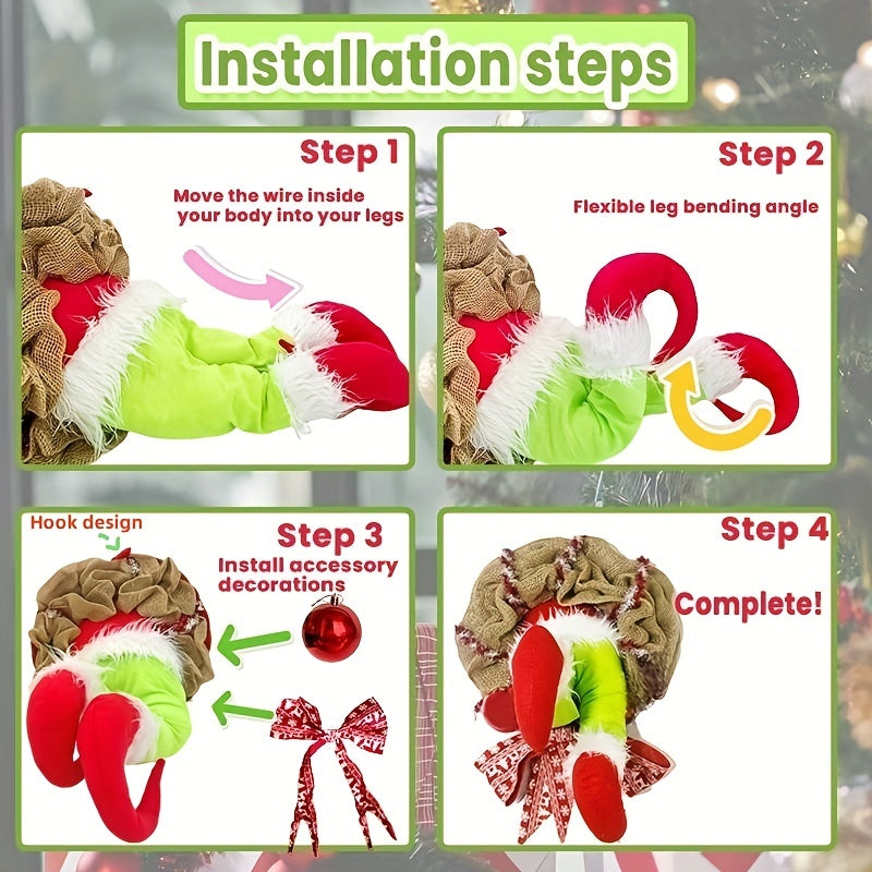 Christmas Thief Wreath Front Door Decoration Family Gathering Decoration