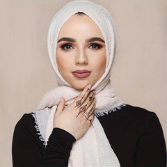 Boho Style Rushed Scarf Wrap for Daily Decoration Gift
