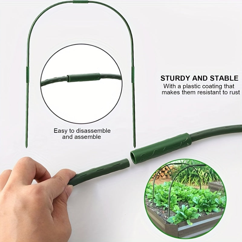3pcs Greenhouse Hoops Garden Pole Grow Tunnel Frame Greenhouse Pipe