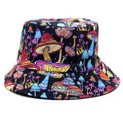 Colorful Mushroom Fantasy Fisherman Hat Hip-hop Style