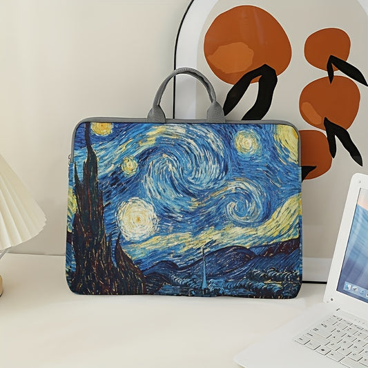 Night Sky Laptop Handbag Soft Cover Tablet Zipper Bag