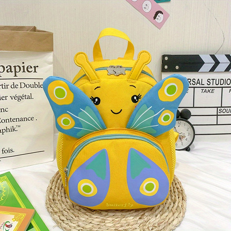 Kids Butterfly Backpack With Traction Strap - Cartoon Design