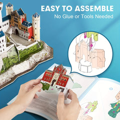 3D Neuschwanstein Castle Puzzles for Adults and Teens