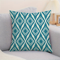 4pcs Geometric Linen Throw Pillow Covers Printed Throw Pillowcase