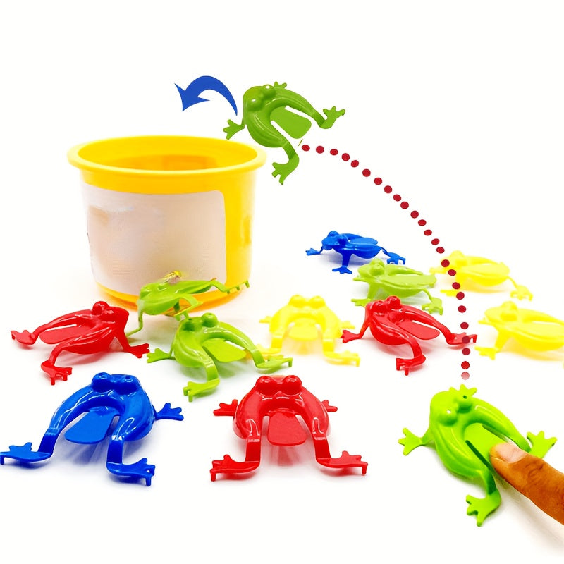 Mini Transparent Frog Jumping Toy 24pcs for Birthday Party and Teaching