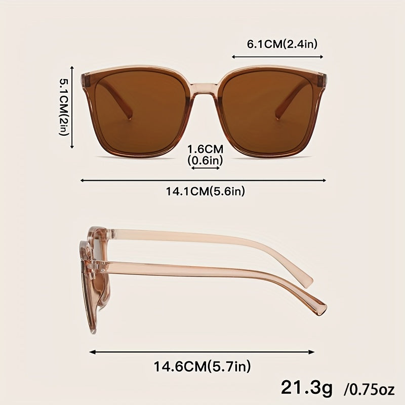 3 Pairs Square Sunglasses UV400 Sun Shades Glasses Travel Vacation