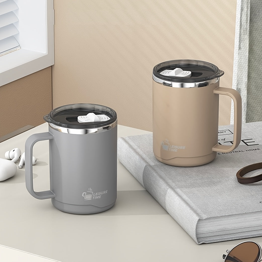 Insulated Stainless Steel Mug with Lid for Outdoor Adventures