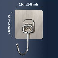 5pcs Wall Hooks Large Size Punching Hook For Kitchen Room