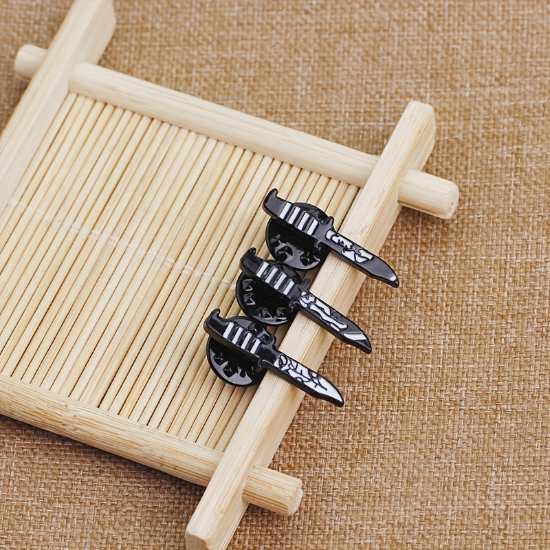 3pcs Punk Enamel Brooch Set for Men