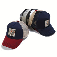 Unisex Animal Embroidered Baseball Cap for Outdoor Sport