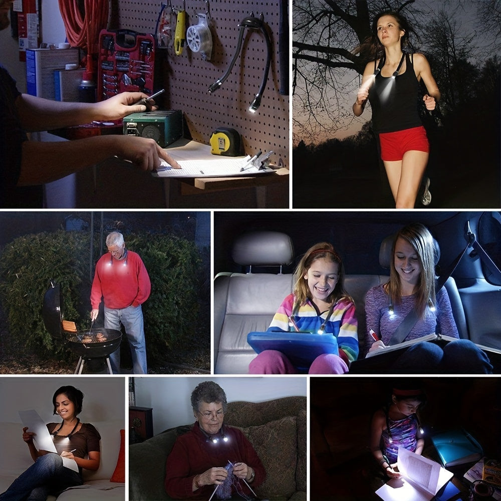 LED Neck Reading Light Portable Lamp for Night Activities