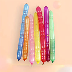 Rocket Balloon Long Strip Latex Toy Flying Weather Ball Decoration