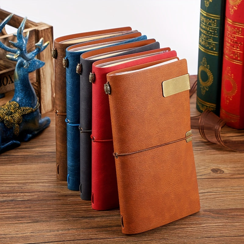 Hand Crafted Leather Travelers Notebook with Notepads & Card Slots