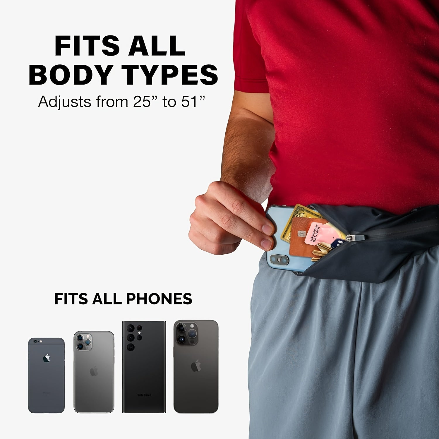 Waterproof Reflective Running Waist Bag Safe Fanny Pack