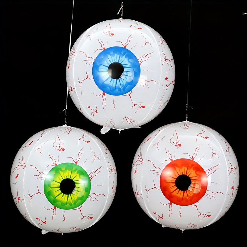 Halloween 4D Eyeball Pumpkin Balloons Inflatable Party Decor