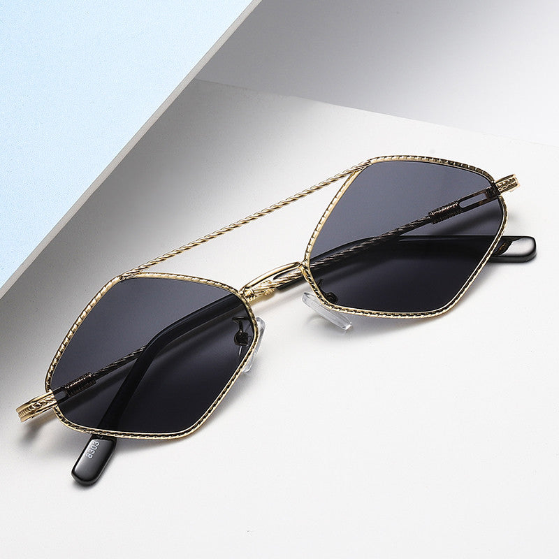 Polygonal Colorful Sunglasses UV400 Protection