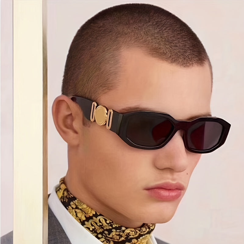 Geometric Sunglasses Retro Glasses for Summer Beach UV400