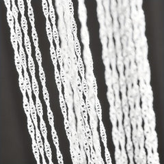 40cm Silver Plated Necklace Water Wave Chain