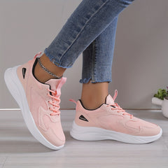Women's Mesh Breathable Sneakers Lightweight Non Slip Lace Up Shoes