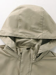 Men's Casual Windbreaker Hooded Jacket With Pockets