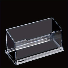Modern Acrylic Desktop Card Holder for Creative Storage