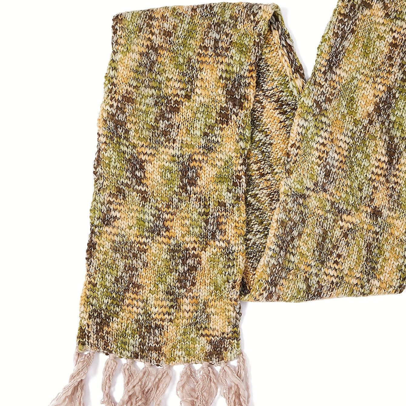 Casual Tassel Knitted Scarf for Women