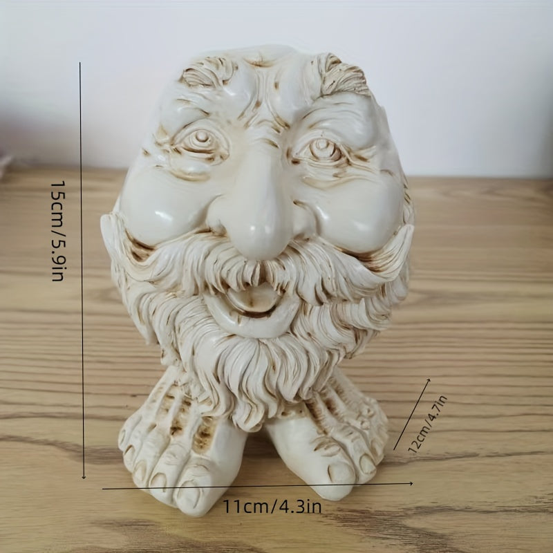 Funny Muggle Face Succulent Planter Resin Head Planters