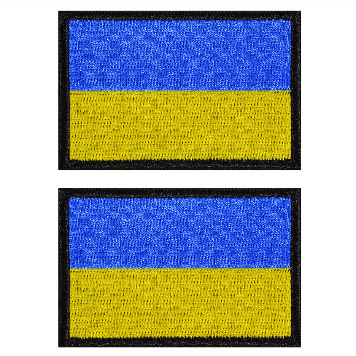 J CARP 2pcs Ukrainian Flag Hook and loop Patches