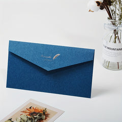 2pcs Retro Hot Stamping Cowhide Paper Envelopes