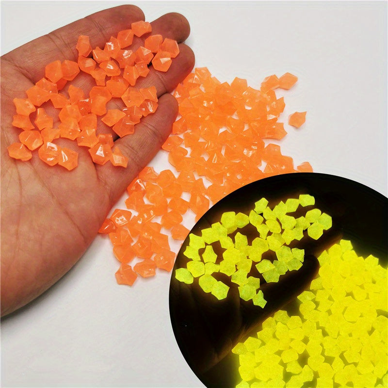 300 Glow Dark Garden Pebbles Outdoor Aquariums Decor