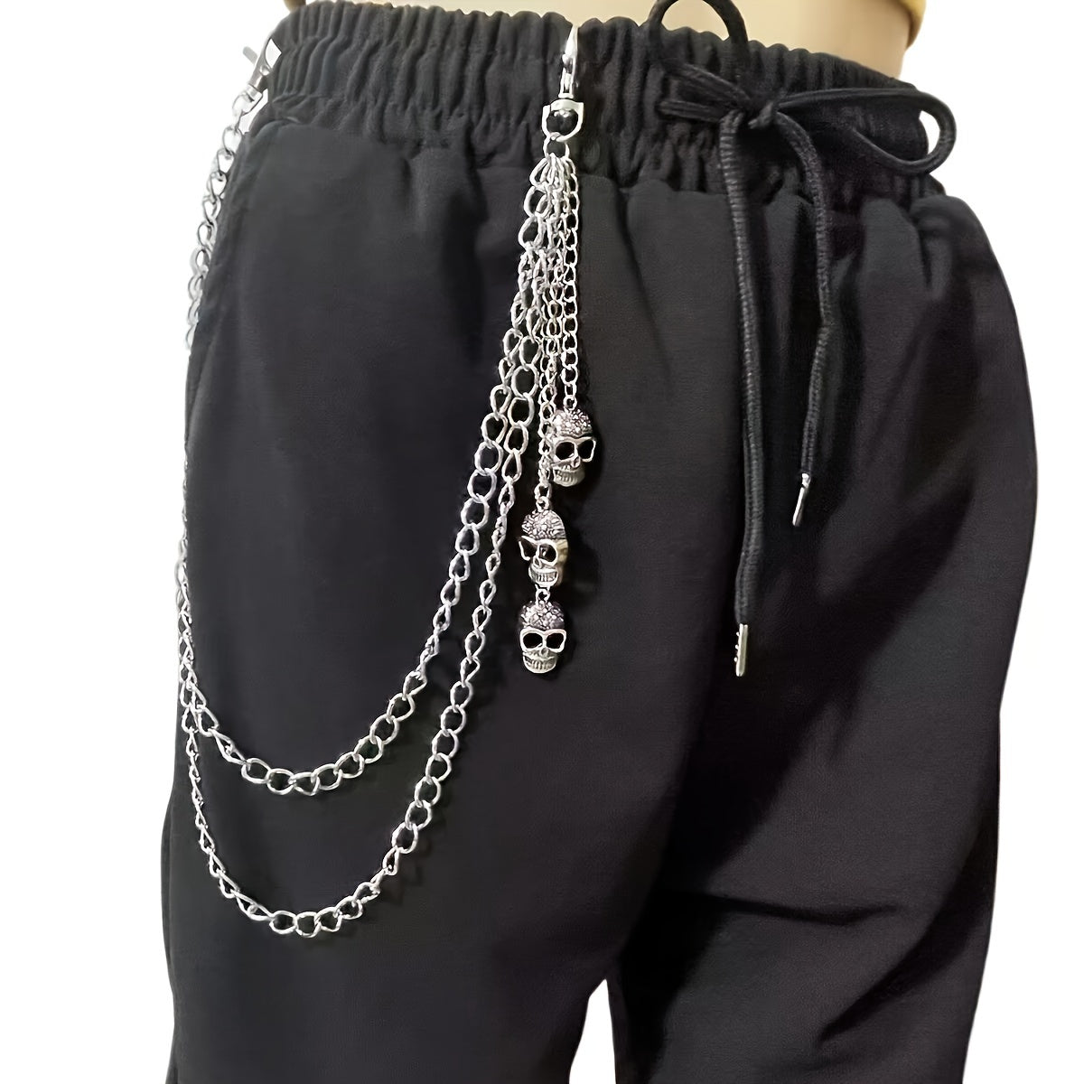 Gothic Skull Metal Waist Chain Layer Pants Chain