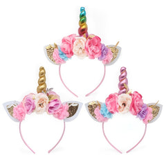 Unicorn Headband Kids Birthday Party Hair Accessory
